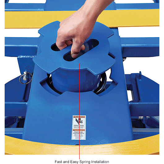 Global Industrial™ Spring-Actuated Pallet Carousel Skid Positioner