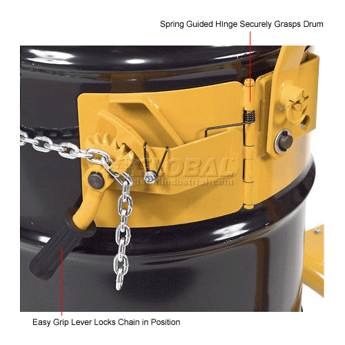 Global Industrial™ Mobile Drum Carrier for 55 Gallon Steel Drums - 800 Lb. Capacity