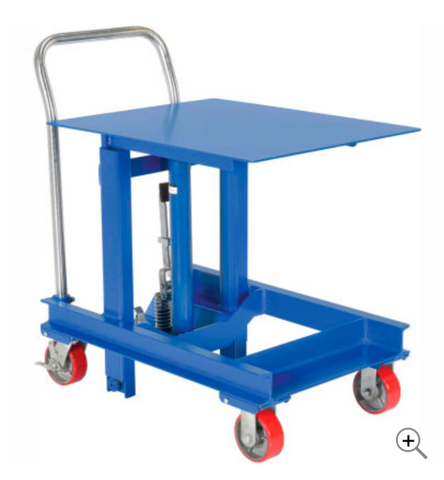 Portable Die Lifting Table DIE-2430-48 2000 Lb. Cap. 30" to 48" Height