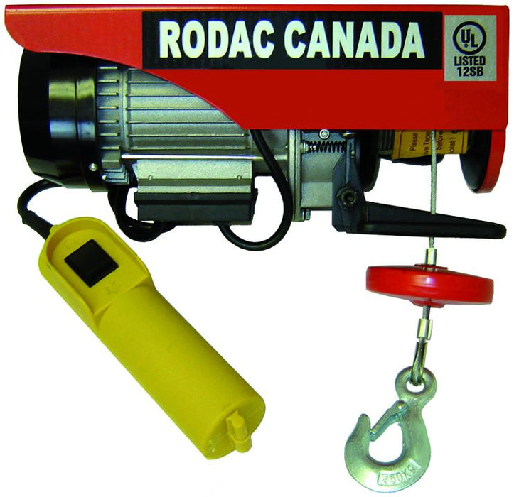 Rodac - Electric Hoist 110V 1320 lbs